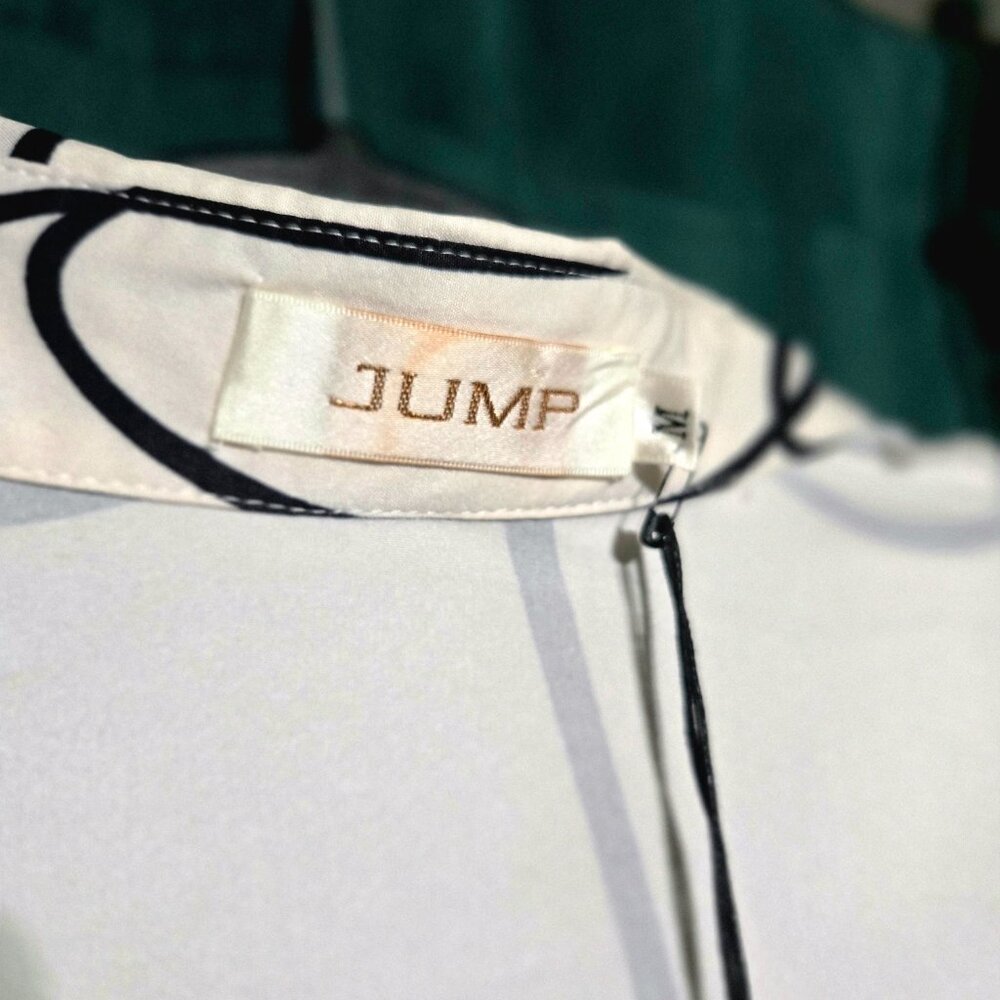 NWT JUMP Barcelona Black & White Abstract Maxi Dress - Size Medium - Picture 4 of 8